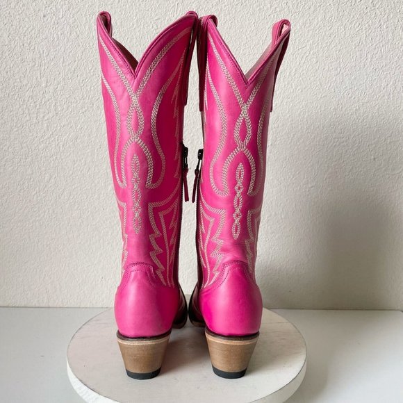 Lane Shoes New Junk Gypsy By Lane Pink Nighthawk Cowboy Boots 75 Snip Toe Western Rodeo